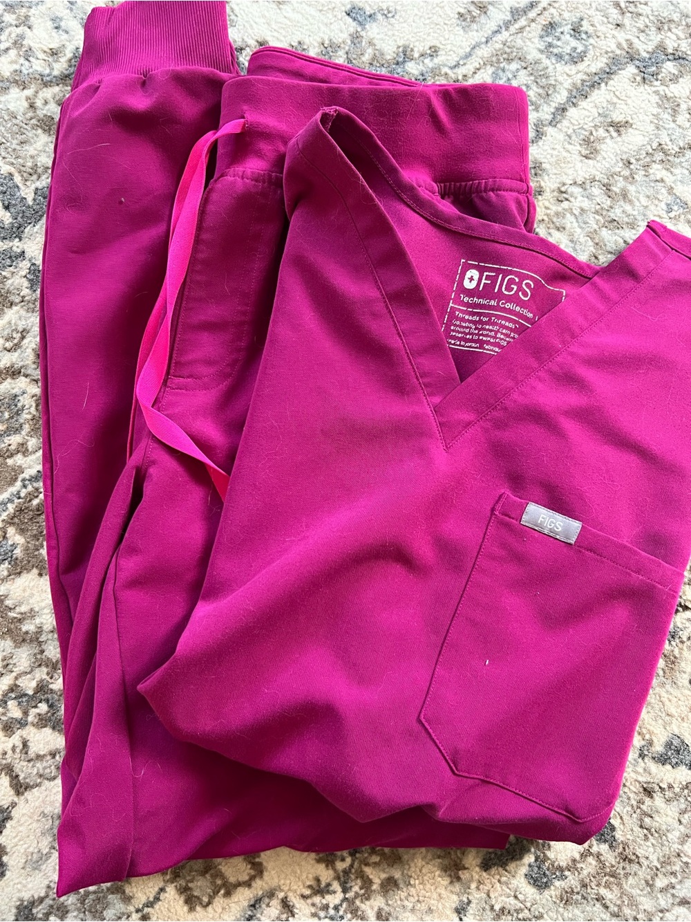 FIGS Women's Scrub Set in Magenta
